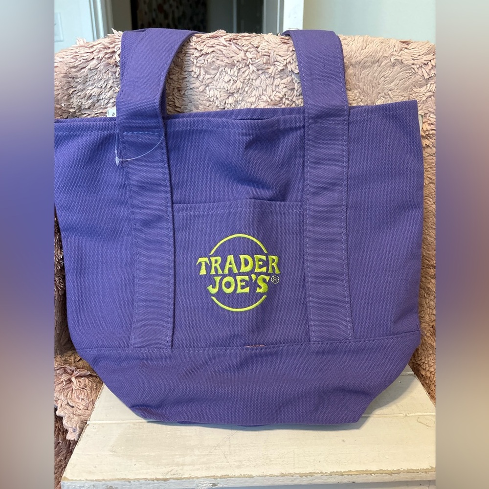 Trader Joe's Purple Tote Bag-small